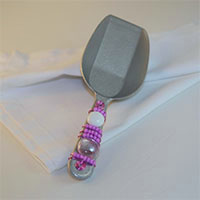 beaded metal scoop for dad